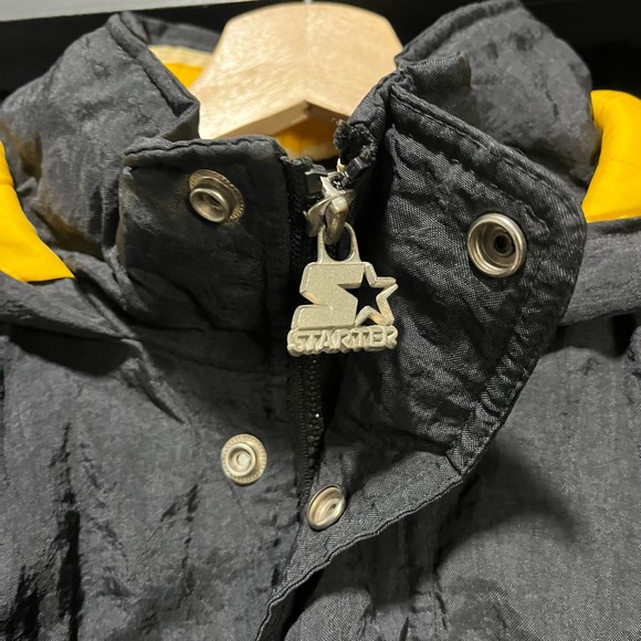 Vintage 90s Pittsburgh Steelers Starter Puffer Jacker Mens XL Pro Line NFL - Picture 6 of 15